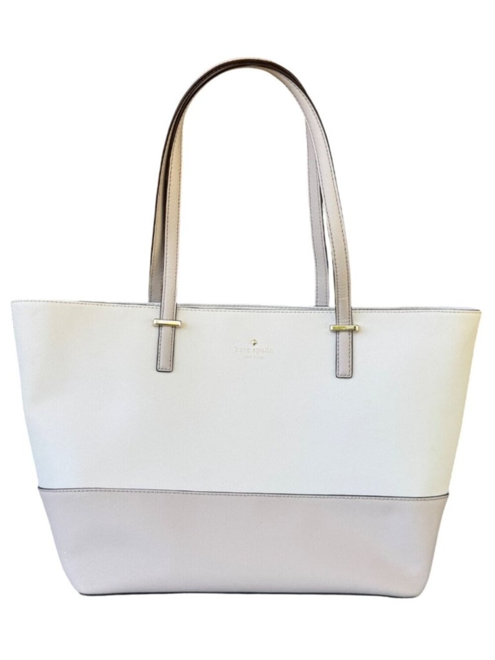 Kate Spade NEW YORK Cedar Street Leather Cream/Beige Tote Bag